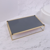 Органайзер для хранения «PINK RIPPLES», стеклянный, 1 секция, 29 × 17,5 × 6 см, цвет прозрачный/медный/розовый Органайзер для хранения «PINK RIPPLES», стеклянный, 1 секция, 29 × 17,5 × 6 см, цвет прозрачный/медный/розовый