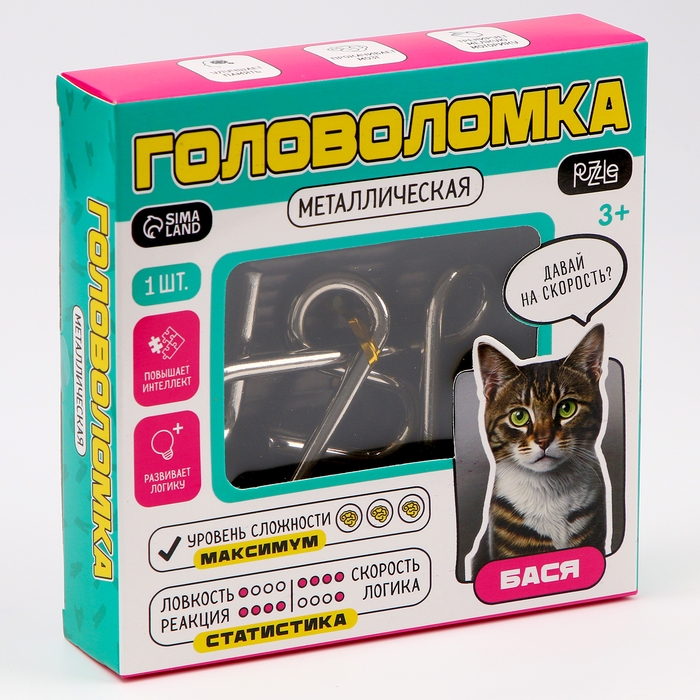 Головоломка металлическая "Бася"