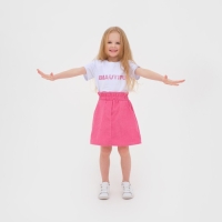 Юбка детская KAFTAN "Velvet", р. 32 (110-116), ярко-розовый