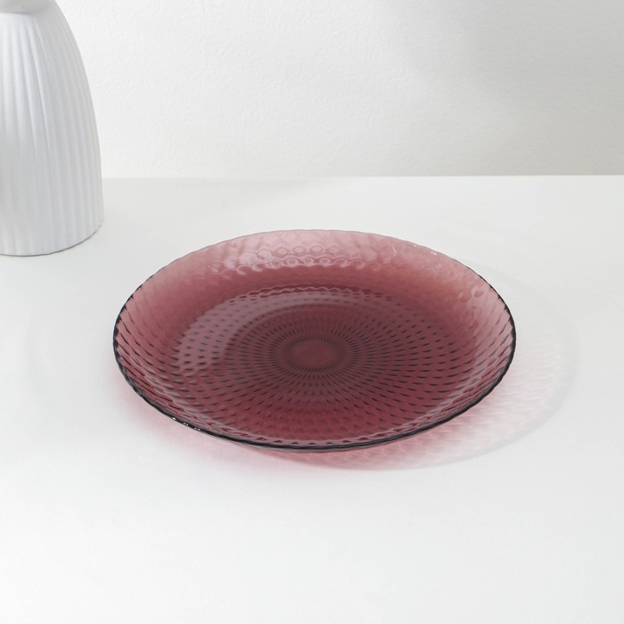 Набор столовый стеклянный «Идиллия», 18 предметов, цвет лилак Набор столовый стеклянный «Идиллия», 18 предметов, цвет лилак