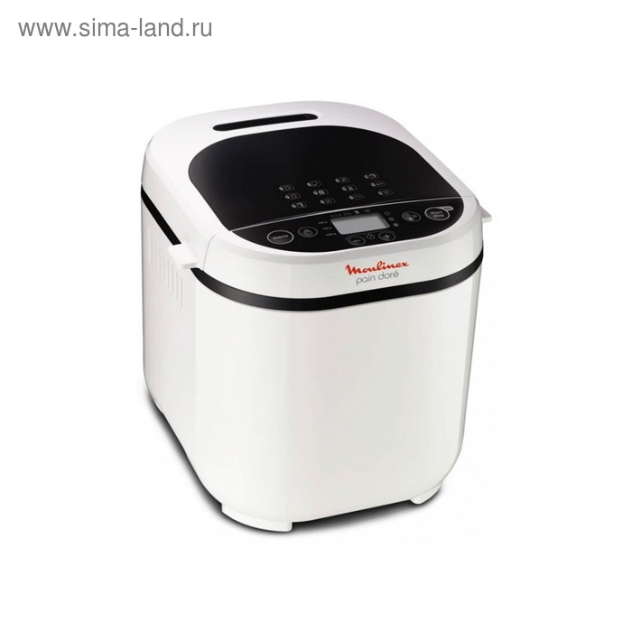 Хлебопечка Moulinex OW 210130, 650 Вт, 12 программ, варка джема, ржаной хлеб, белая