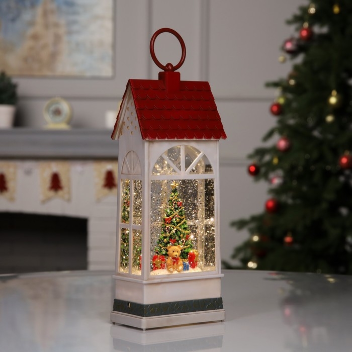 Фигура светодиодная &laquo;Сияние праздника&raquo;, 27.3х10.9х6.3 см, музыка, батарейки ААх3 (не в комплекте), USB, свечение тёплое белое