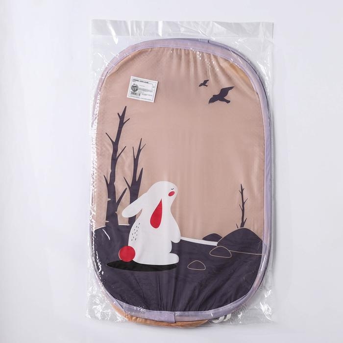 Корзина для игрушек Доляна «Зайка», складная, 32×32×52 см, цвет сиреневый Корзина для игрушек Доляна «Зайка», складная, 32×32×52 см, цвет сиреневый