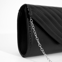 Сумка-клатч на клапане, цвет чёрный Сумка-клатч на клапане, цвет чёрный