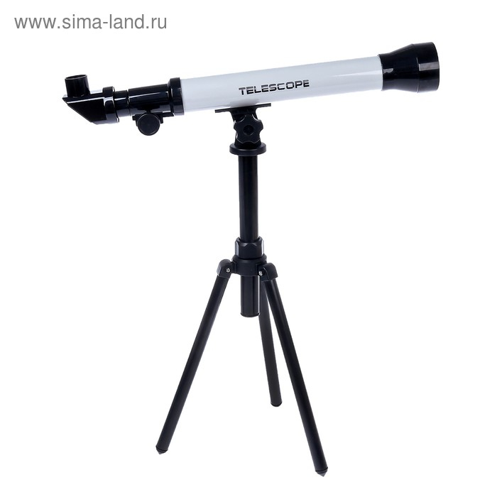 Телескоп детский &laquo;Юный астроном&raquo;, 20х, 40х, 60х, с штативом, цвета МИКС