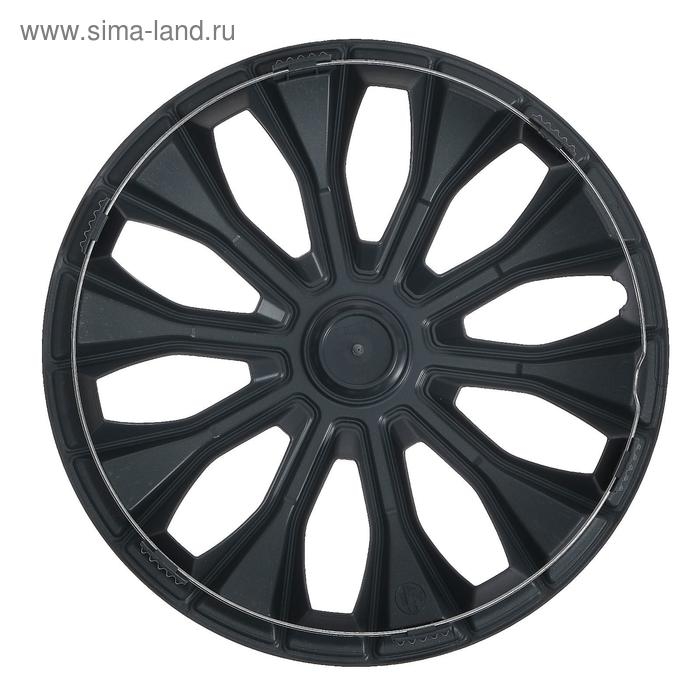 Колпаки колесные R16 Колпаки колесные R16 "ВОЛТЕК", серебристый, карбон, набор 4 шт