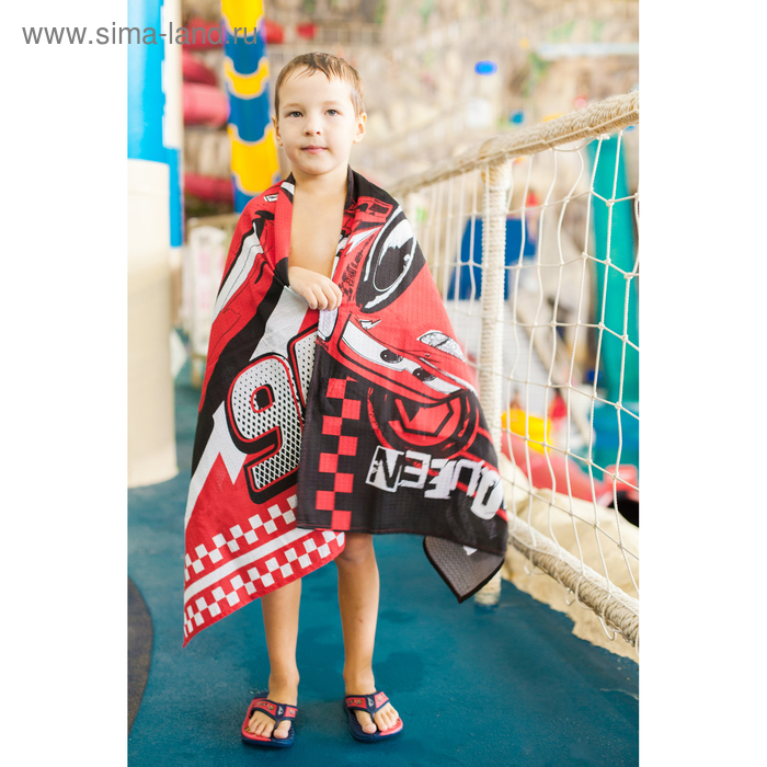 Полотенце Полотенце "Тачки", 70х146 см, 100% хлопок 160гр/м2