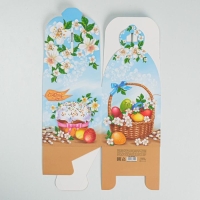 Коробка кондитерская складная, упаковка &laquo;Вкусный Кулич&raquo;, 16,5 х 14,5 х 21 см