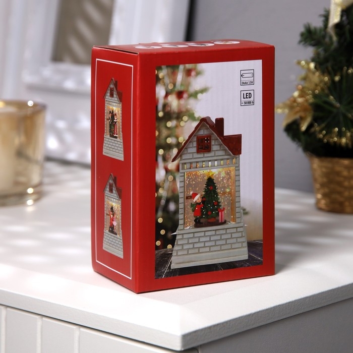 Светодиодная фигура &laquo;Дед Мороз&raquo; 7.5 &times; 12.5 &times; 4.9 см, пластик, батарейки АААх2 (не в комплекте), свечение тёплое белое