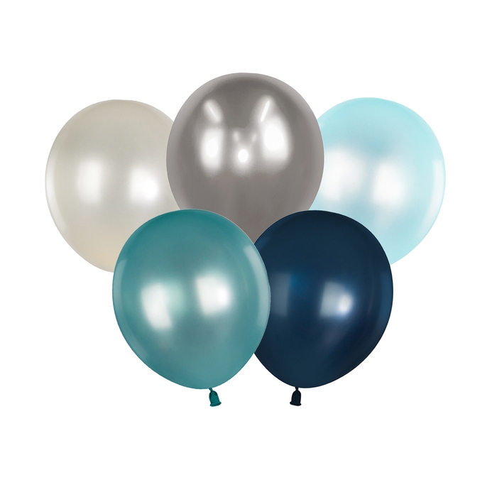 Шар латексный 12" &laquo;Холодный голубой&raquo;, набор 25 шт., цвета МИКС