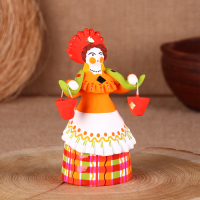 Дымковская игрушка "Барыня - водоноска", 14 см, микс Дымковская игрушка "Барыня - водоноска", 14 см, микс