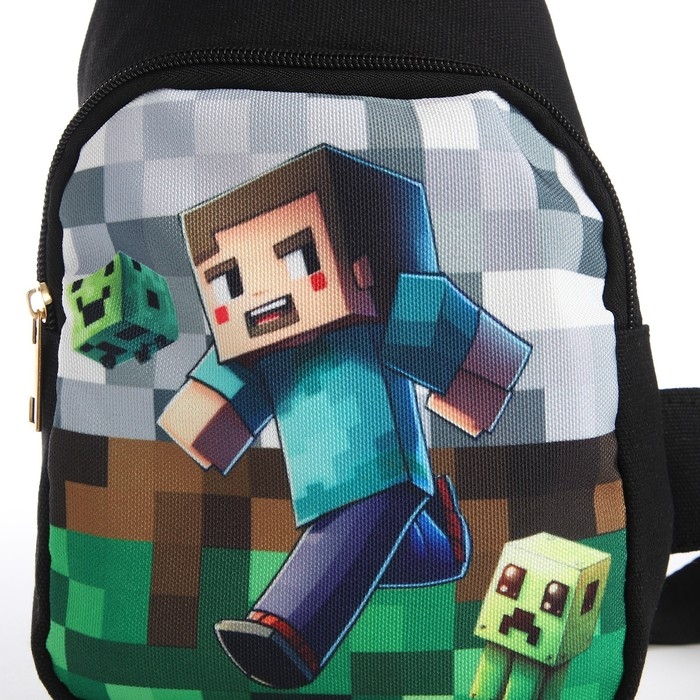 Сумка детская для мальчика через плечо &laquo;Пиксельный мир&raquo;