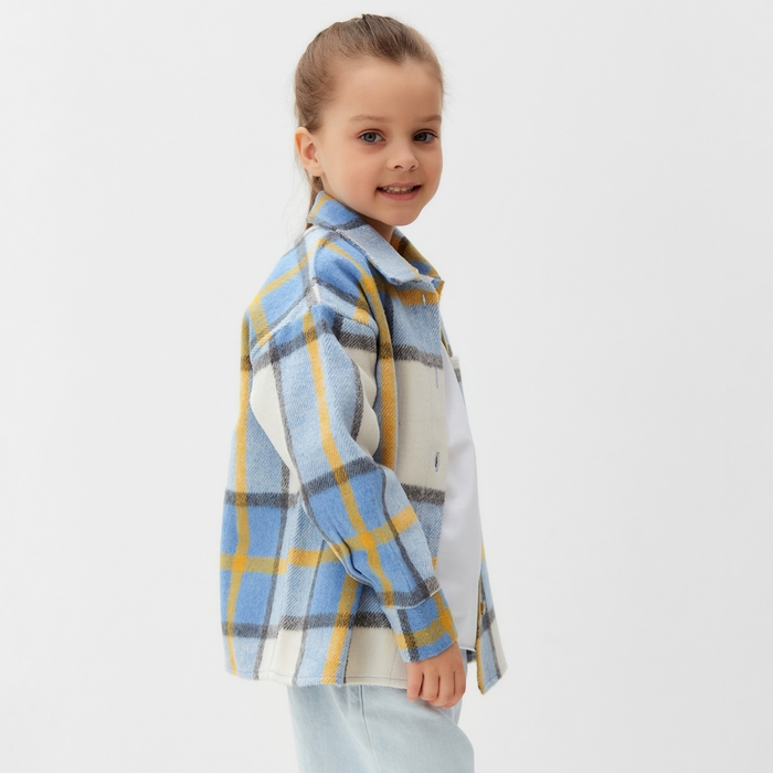 Рубашка детская KAFTAN утеплённая, размер 36 (134-140 см), голубая Рубашка детская KAFTAN утеплённая, размер 36 (134-140 см), голубая