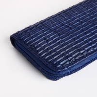 Кошелёк женский на молнии, цвет синий Кошелёк женский на молнии, цвет синий