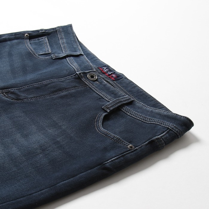 Джинсы утеплённые мужские, цвет тёмно-синий размер 38 (52)