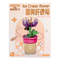 Конструктор Цветы &laquo;Гвоздика в горшочке с пчёлкой&raquo;, 64 детали