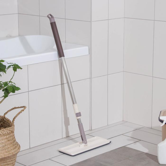 Швабра для мытья пола Доляна, с вертикальным отжимом, телескопическая ручка, 32&times;12&times;80(125) см