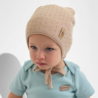 Шапка детская MINAKU, р-р 44-46, цвет бежевый