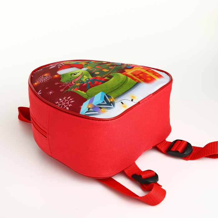 Рюкзак новогодний на молнии «Выбражулька», цвет красный Рюкзак новогодний на молнии «Выбражулька», цвет красный