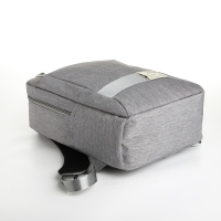 Рюкзак-сумка из текстиля на молнии, 3 кармана, отдел для ноутбука, цвет серый Рюкзак-сумка из текстиля на молнии, 3 кармана, отдел для ноутбука, цвет серый