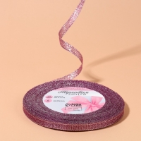 Лента парчовая, 6 мм, 23 &plusmn; 1 м, цвет сиреневый №021