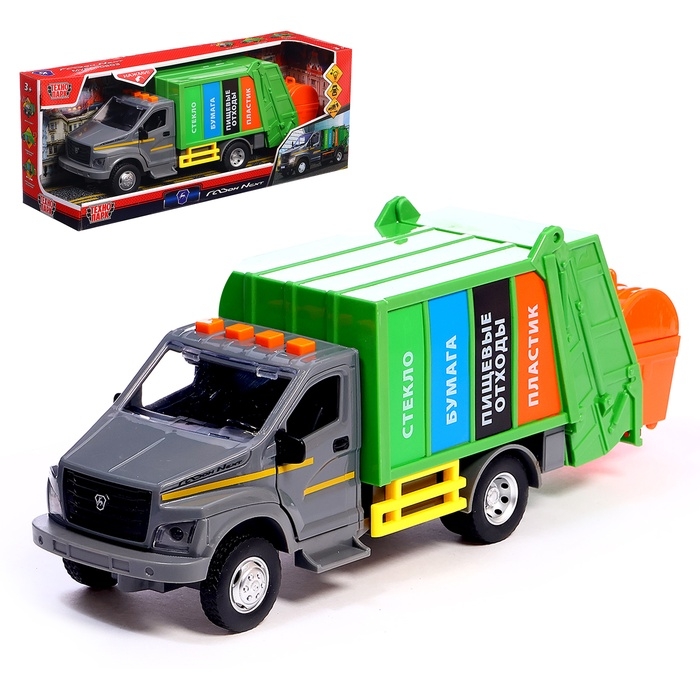 Машинка - мусоровоз «ГАЗОН NEXT» 22 см, инерция, свет, звук Машинка - мусоровоз «ГАЗОН NEXT» 22 см, инерция, свет, звук