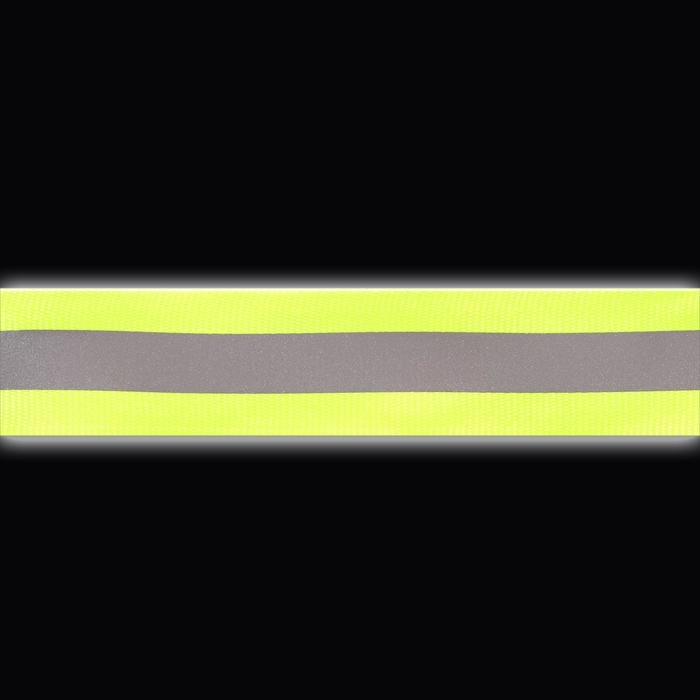Светоотражающая лента-стропа, 25 мм, 5 &plusmn; 1 м, цвет салатовый