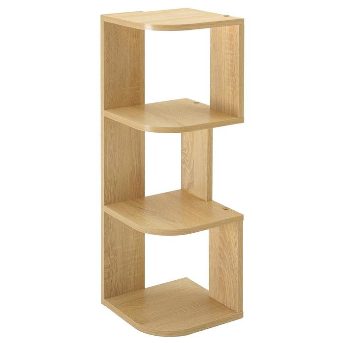 Полка угловая настольная и навесная Лео №4, 250х250х820, Дуб сонома Полка угловая настольная и навесная Лео №4, 250х250х820, Дуб сонома