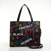 Сумка женская на молнии, цвет чёрный Сумка женская на молнии, цвет чёрный