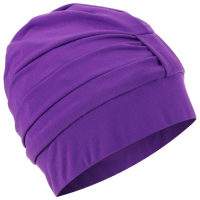 Шапочка для плавания взрослая ONLYTOP, тканевая, обхват 54-60 см, цвет фиолетовый