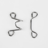 Крючок для сужения пояса, с жемчужинами, 1 шт = 10 частей, 5 &times; 5 см, цвет серебряный