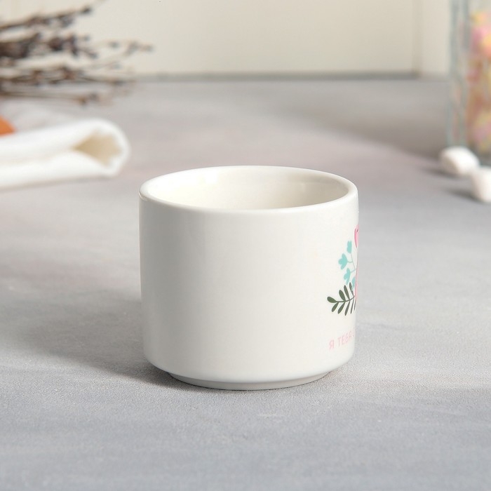 День матери. Подарочный набор керамический &laquo;Мир начинается с мамы&raquo;: кружка 150 мл, блюдце 17.5х8 см