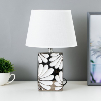 Настольная лампа 16506/1 E14 40Вт бело-хромовый 20х15х31 см Настольная лампа 16506/1 E14 40Вт бело-хромовый 20х15х31 см