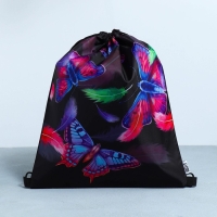 Мешок для обуви &laquo;Яркие бабочки&raquo; болоньевый материал, 30 х 40 см