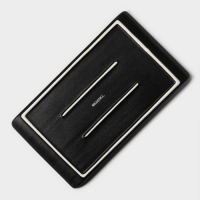 Блюдо фарфоровое для подачи Magistro Pietra lunare, 26,5×15×2 см, цвет чёрный Блюдо фарфоровое для подачи Magistro Pietra lunare, 26,5×15×2 см, цвет чёрный