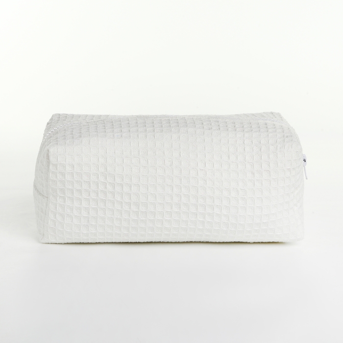 Косметичка на молнии TEXTURA, цвет белый