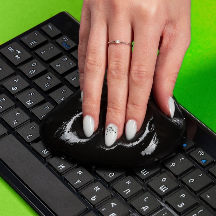 Автомобильный очиститель гель-слайм Автомобильный очиститель гель-слайм "лизун" Grand Caratt, черный, 100 г