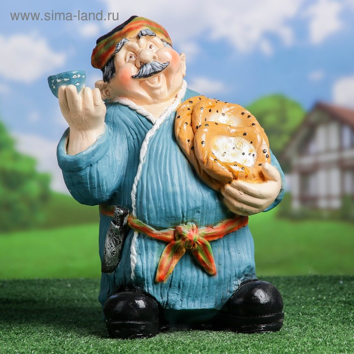 Садовая фигура Садовая фигура "Чайханщик с лавашом" 40см