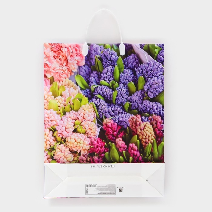 Пакет Пакет "Цветочная симфония", мягкий пластик, 42 x 32 см