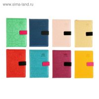 Органайзер А5, с хлястиком, 120 листов в линейку, обложка ПВХ, МИКС Органайзер А5, с хлястиком, 120 листов в линейку, обложка ПВХ, МИКС