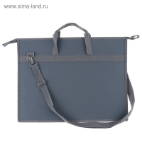 Папка для чертежей и рисунков A3, 420 х 343 х 50 мм, с ручками, пластиковая, молния сверху, 0.9 мм, "Стандарт" ПР 5, плечевой ремень, серая Папка для чертежей и рисунков A3, 420 х 343 х 50 мм, с ручками, пластиковая, молния сверху, 0.9 мм, "Стандарт" ПР 5, плечевой ремень, серая