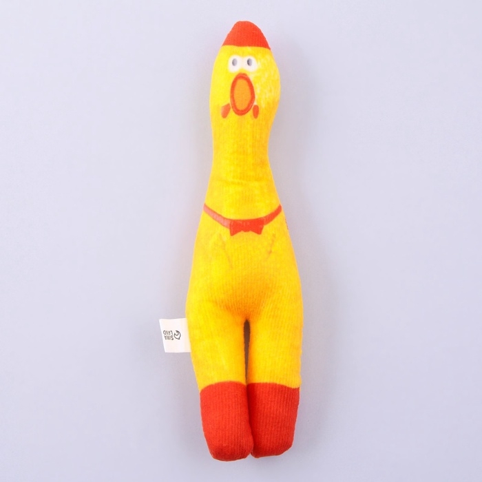 Игрушка для собак с пищалкой &laquo;&lrm;Курица&raquo;&lrm; из текстиля, 21 х 6,8 см
