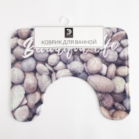 Коврик для ванной Этель "Beautiful life", 50х40 см, велюр Коврик для ванной Этель "Beautiful life", 50х40 см, велюр