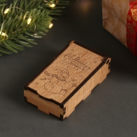 Новогодняя шкатулка "Снеговик" 7х4х2 см Новогодняя шкатулка "Снеговик" 7х4х2 см