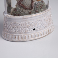 Светодиодная фигура &laquo;Свеча с ангелом&raquo; 12.3 &times; 24 &times; 8 см, пластик, батарейки ААх3 (не в комплекте), USB, свечение тёплое белое