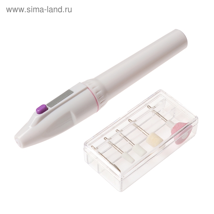 Аппарат для маникюра Luazon LMM-01-05, 5 насадок, 2 Вт, 2хAA (не в комплекте), белый Аппарат для маникюра Luazon LMM-01-05, 5 насадок, 2 Вт, 2хAA (не в комплекте), белый