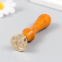 Печать для сургуча с деревянной ручкой "Розы и сердце" 9х2,5х2,5 см Печать для сургуча с деревянной ручкой "Розы и сердце" 9х2,5х2,5 см