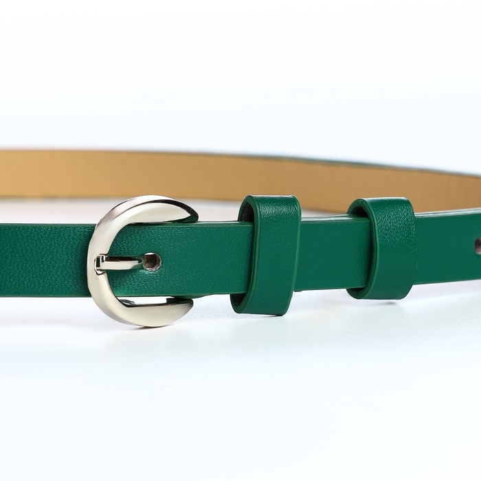 Ремень жен 01-01-02-01 Июнь14, 1,1*0,3*110 см, пряжка металл, 1 прокол, зеленый Ремень жен 01-01-02-01 Июнь14, 1,1*0,3*110 см, пряжка металл, 1 прокол, зеленый