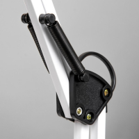 Лампа настольная Е27, h=55 см, шарнирная, на зажиме (220В) белая RISALUX