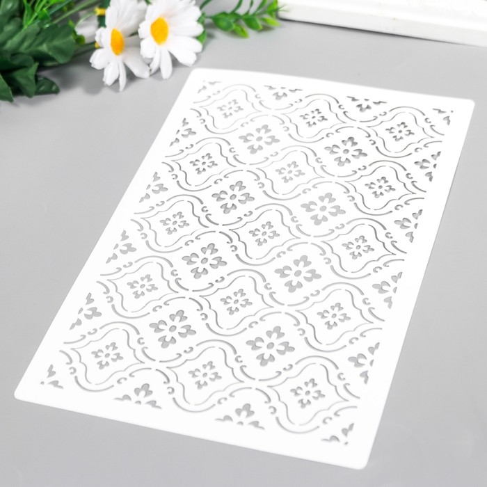 Трафарет пластиковый Трафарет пластиковый "Узор" 24х16 см